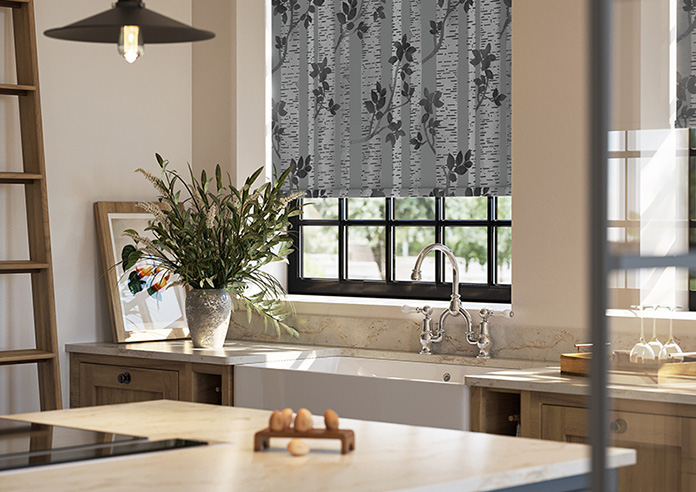 Birch Tree, Monochrome - Roller Blind - Image 5